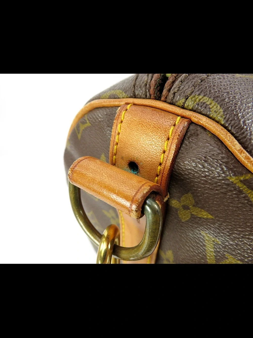 Louis Vuitton Monogram Canvas Duffel with Tan Leather Trim